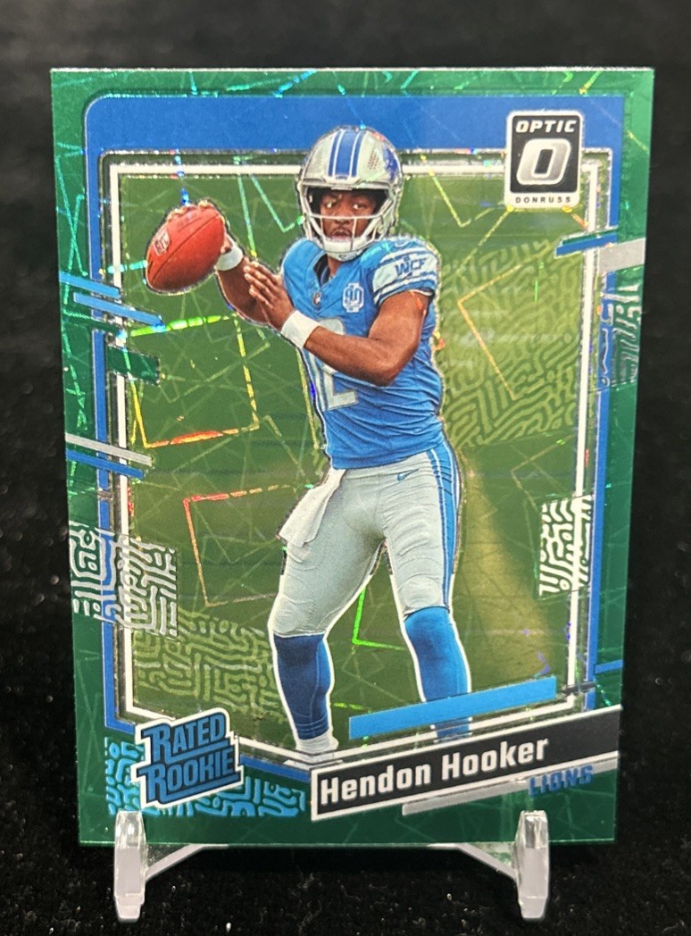 2023 Panini Donruss Optic - Rated Rookie Hendon Hooker #234 Green Velocity Prizm
