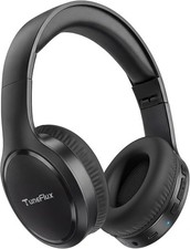 TuneFlux Bluetooth Headphones,70H Playtime Bluetooth 6.0 Wireless Headphones,3 E