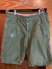 Vintage Ocean Pacific OP Corduroy Longrider Green Surf /Skate Shorts. Size34