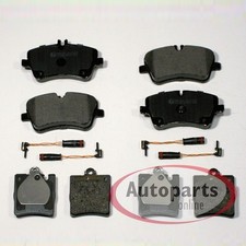 Bremsbeläge + Warnkontakte vorne + hinten für Mercedes C Klasse [S203]