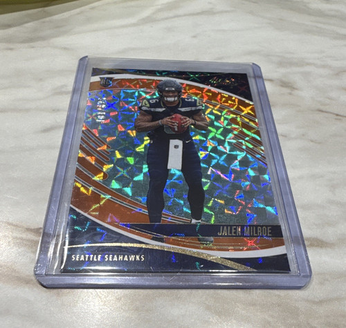Panini 2025 Absolute Rookies Jalen Milroe RC #132 Orange Mosaic 104/825 Seahawks