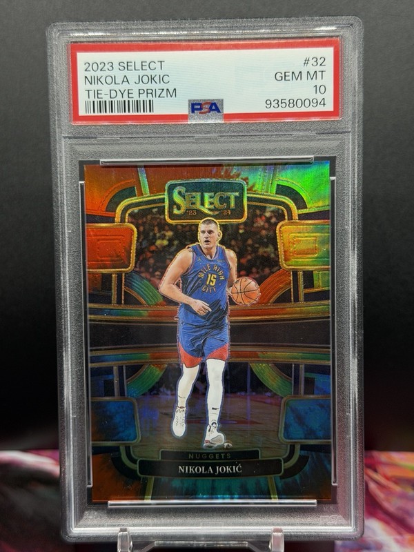 2023 Panini Select - Nikola Jokic Courtside Tie-Dye Prizm /25 PSA 10 Gem #232