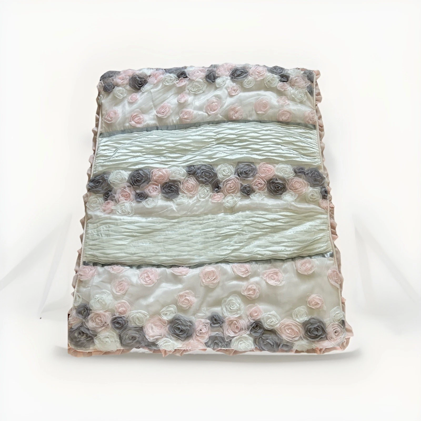Baby Girl’s Light Pink And Gray Rosettes Crib/ Toddler Bedding- Gorgeous!
Opens in a new window or t