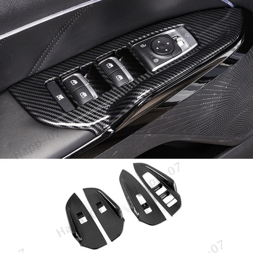 For Kia K5 2021-2023 Carbon Fiber Style Window Lift Panel Switch Cover Trim 4pcs - Picture 8 of 14