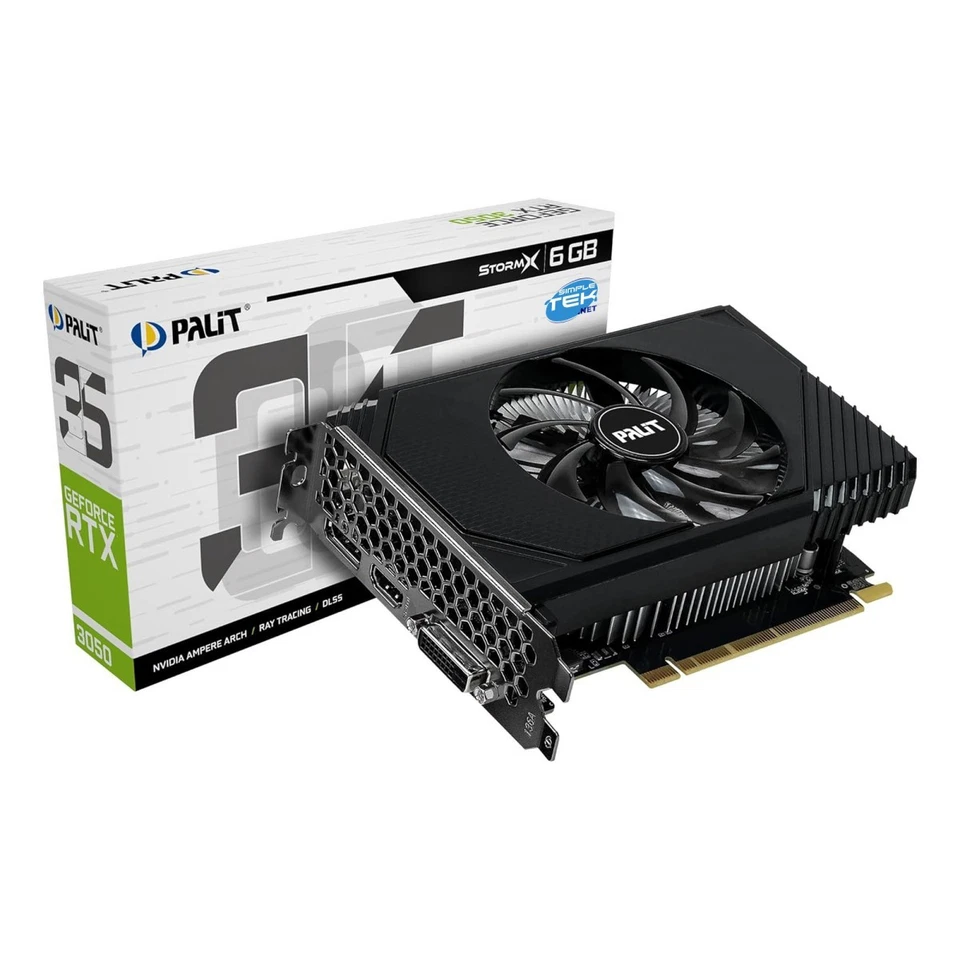 Palit StormX Nvidia GeForce RTX 3050 8GB GDDR6 Video Card Single Fan ITX - Image 4 of 4