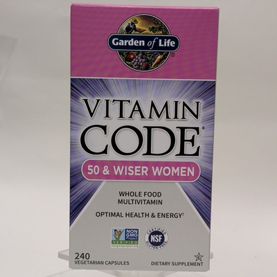 #ad Garden of Life Vitamin Code 50 amp; Wiser Women Multivitamin 240 Capsules Non GMO … $29.95