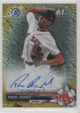 2017 Bowman Chrome Prospect Gold Shimmer Refractor 15/50 Roniel Raudes Auto 2r5