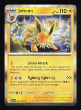 Jolteon 029/131 Holo Prismatic Evolutions Pokemon Near Mint