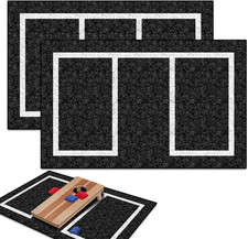 2 Packs Cornhole Mats 5 X 8 Ft Felt Prevent S...