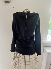 HH Unique Equestrian Black Soft Shell Top Jacket Horse Riding Medium 10-12 VGC
