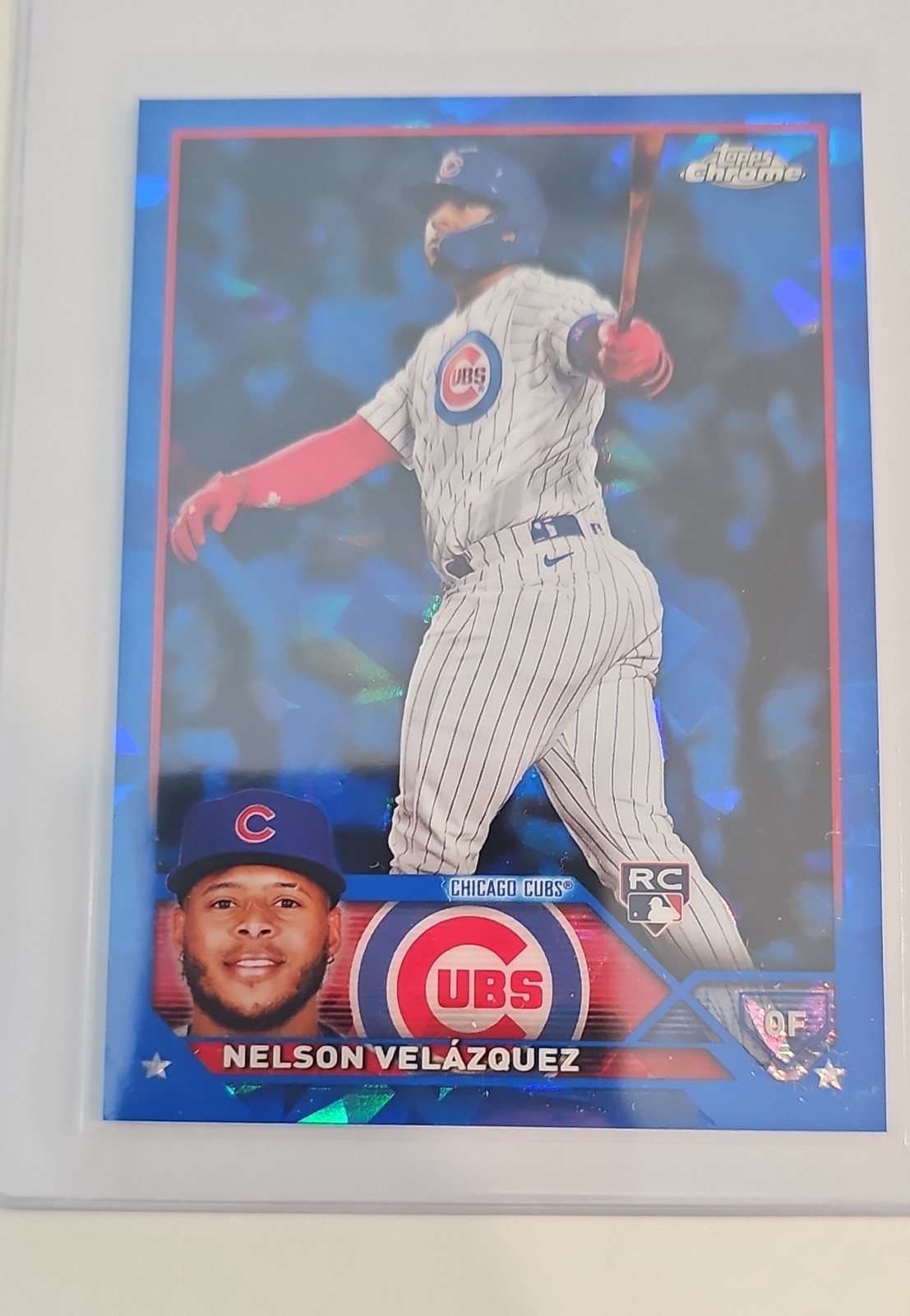 2023 Topps Chrome Update Series Sapphire Edition - Nelson Velazquez #USCS31 (RC)