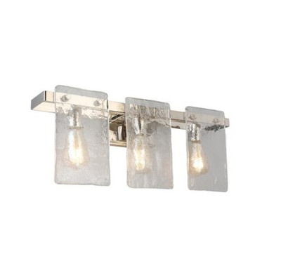 EGLO Wolter 3-Light Polished Nickel Transitional Vanity LightModel #203993A