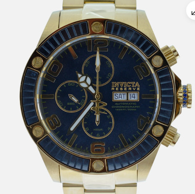 Invicta Pro Diver Mod 10610 Automatik Chronograph Kal. 7750 Vergoldet Herrenuhr
