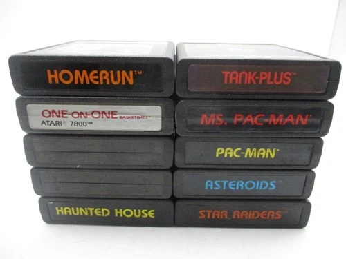 ATARI 2600 USED GAMES LOT OF 10 UNTESTED VINTAGE