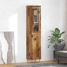 Credenza 2 pcs Legno vecchio Legno truciolato