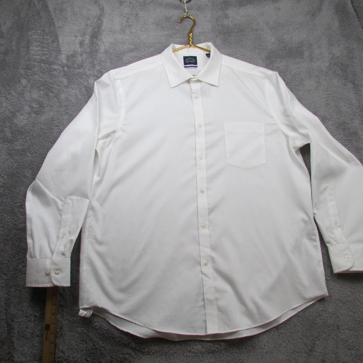 eagle white dress shirts Men's Long Sleeve Western Shirt with Eagle Embroidery White / XXL