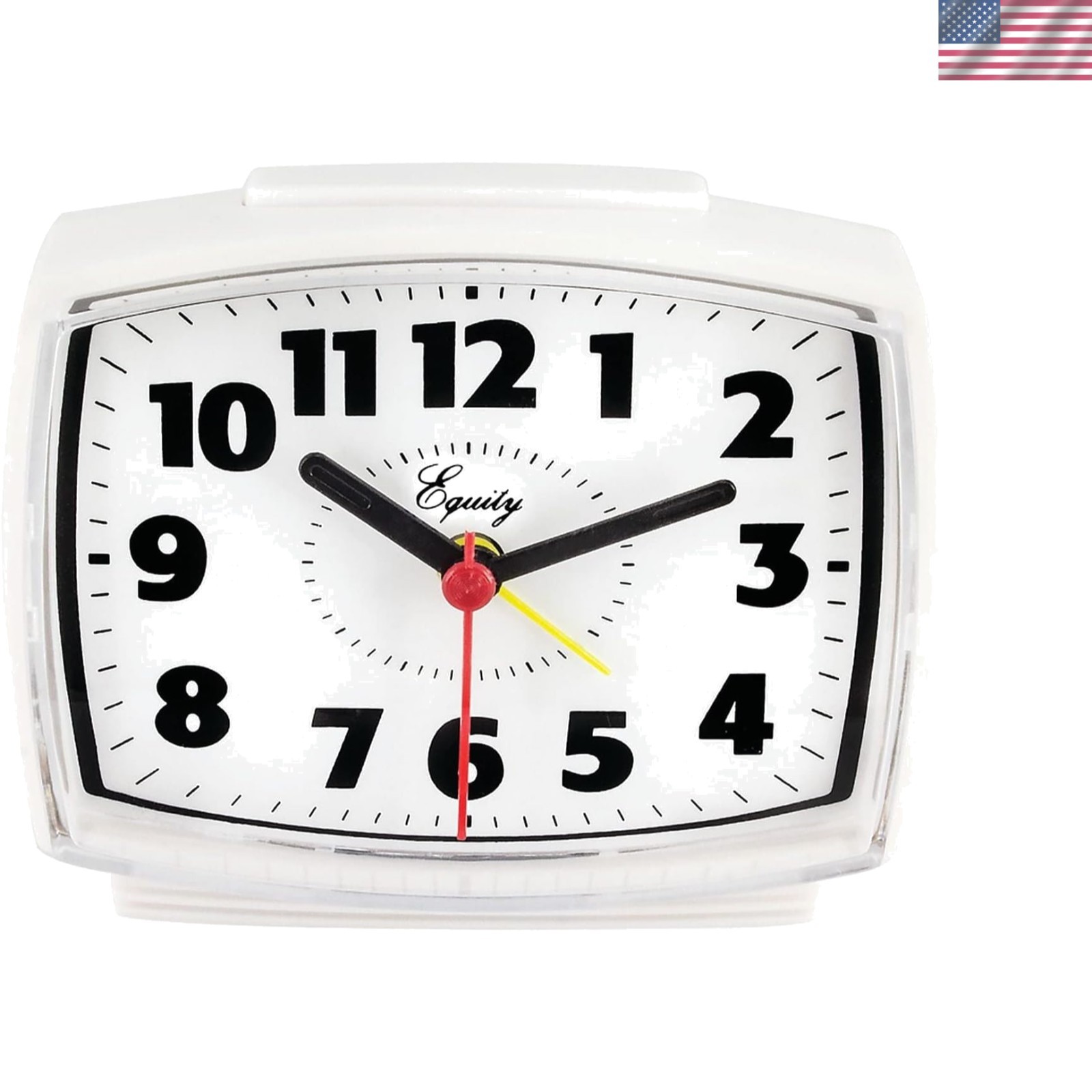 Equity 33100 Electric Silent Analog Alarm Clock with Lighted Dial