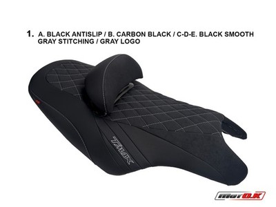 SEAT COVER Yamaha T-Max 500/530 ('08-'16) MotOK Vinyl Antislip Waterprf w/Logos