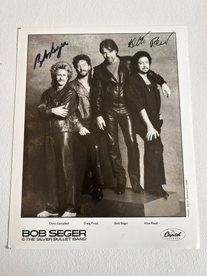 Bob Seger & Alto Reed Handsigned Autographed 8x10 Photo Silver Bullet Band