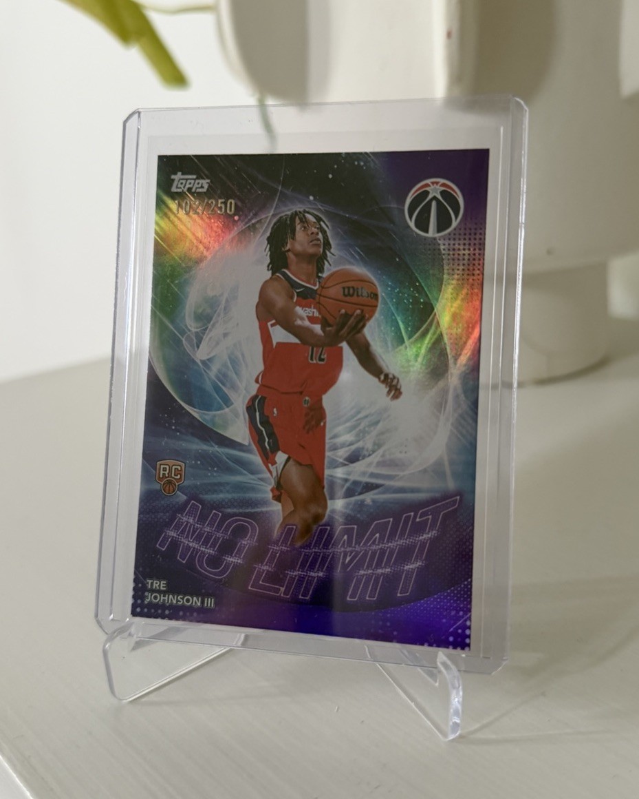 2025-26 Topps Flagship TRE JOHNSON III Rookie No Limit Purple Rainbow /250 #NL6