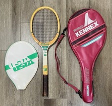 Vintage Wilson Jack Kramer Tennis Racket - USTA Cover - Pro Kennex Carry Case