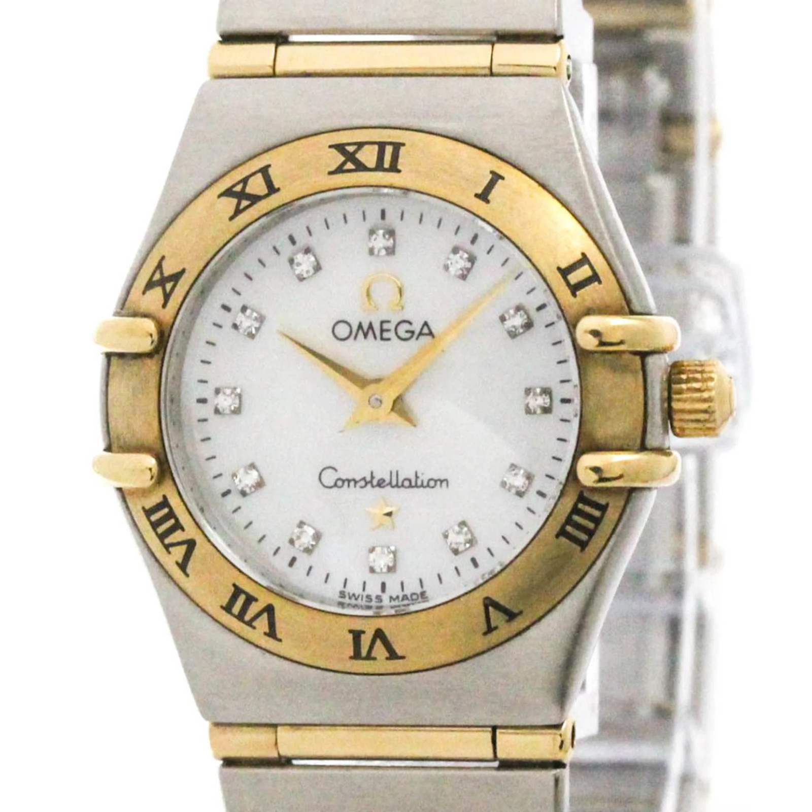 OMEGA Constellation Diamond MOP Dial Ladies Watch 1262.75 Polished BF588075