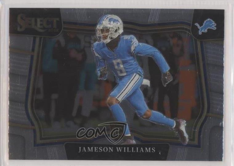 2022 Panini Select Field Level Jameson Williams #407 Rookie RC 0xe0