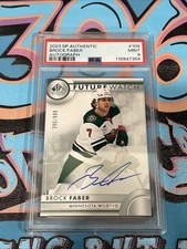 Brock Faber 390/999 Future Watch PSA 9 2023-24 Upper Deck SP Authentic (SH2)
