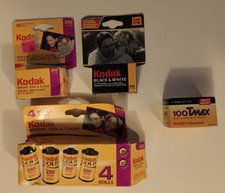 SEALED KODAK 35MM 100 200 400 ROLLS BLACK  WHITE  COLOR OPEN BOX 3PK EXP 2006