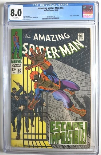 Amazing Spider-Man #65 CGC 8.0 Marvel Comics 1968 John Romita 1st App VF Stan