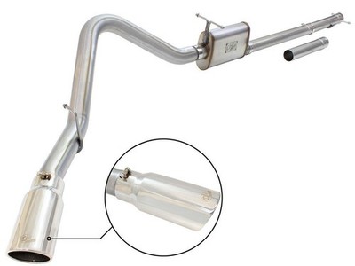 AFE Power 49-43076-P MACH Force-Xp 3 IN to 3-1/2 IN 409 Stainless Steel Cat-Back