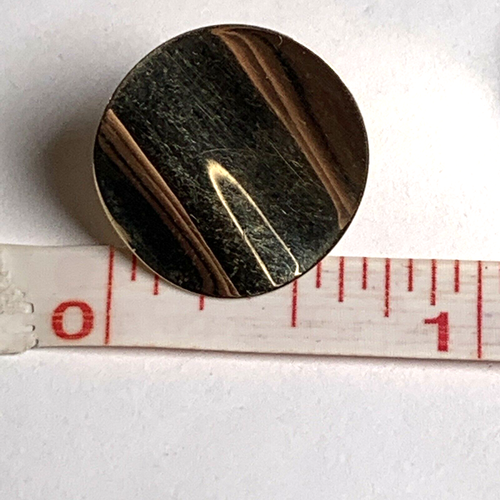 Vintage 14K Yellow Gold Round Wave Butterfly Stud Earrings Estate 1.6g - Picture 9 of 10