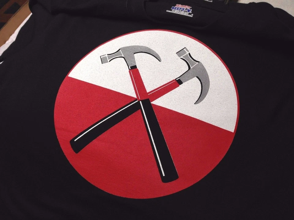 Pink Floyd The Wall Marching Hammers T Shirt Beefy-T Black (NEW) Sm-3XL - Image 2 of 4