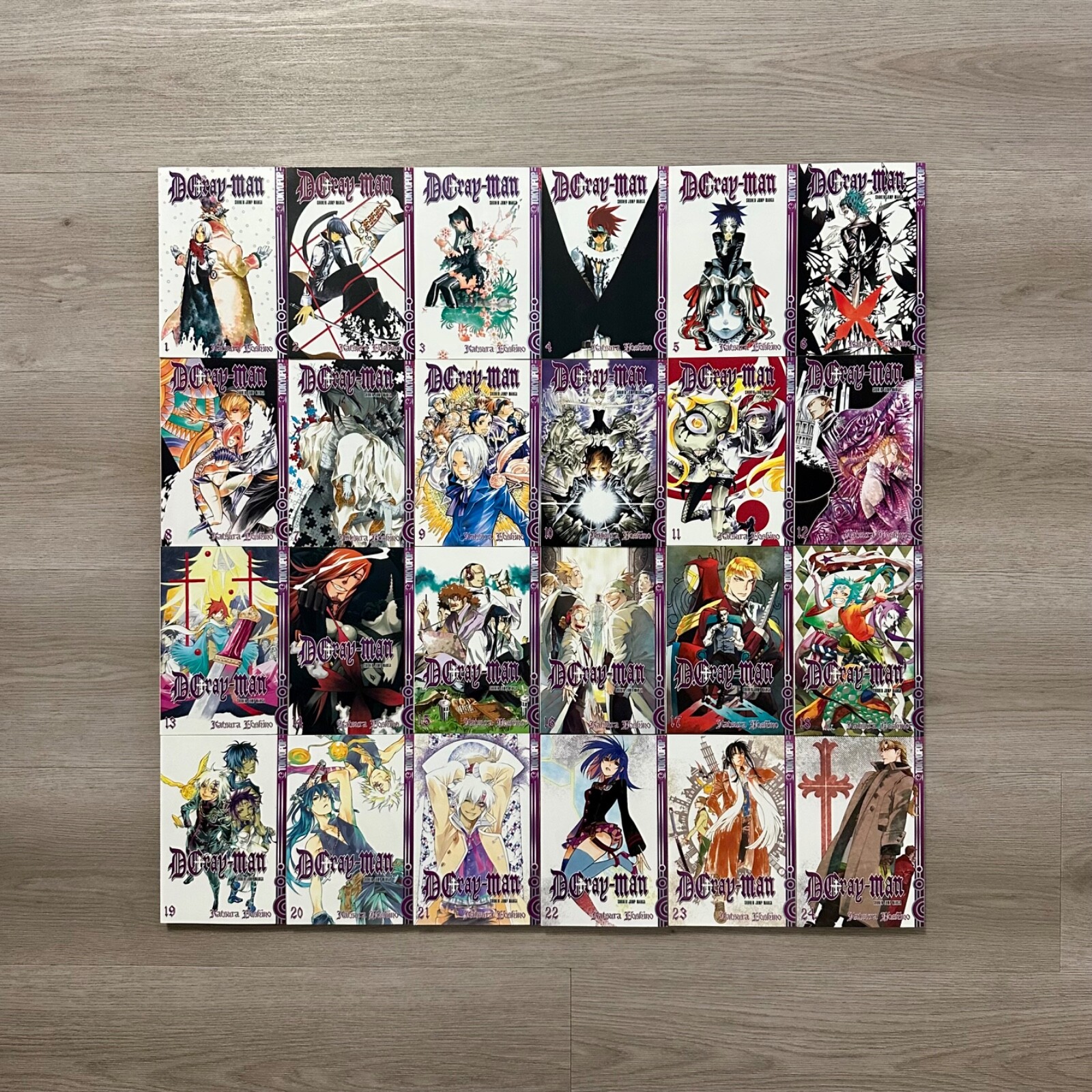 d.gray-man manga banda 1-24 + ilustraciones noche artbook alemán gris hombre