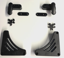 Table Storage Bracket Set Black Plastic Caravan Motorhome Camper Conversion TBT3