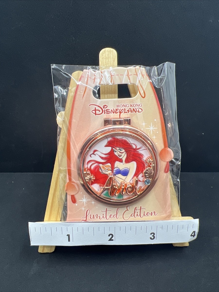 Disney Pin HKDL Hong Kong Ariel Princess Mirror Compact