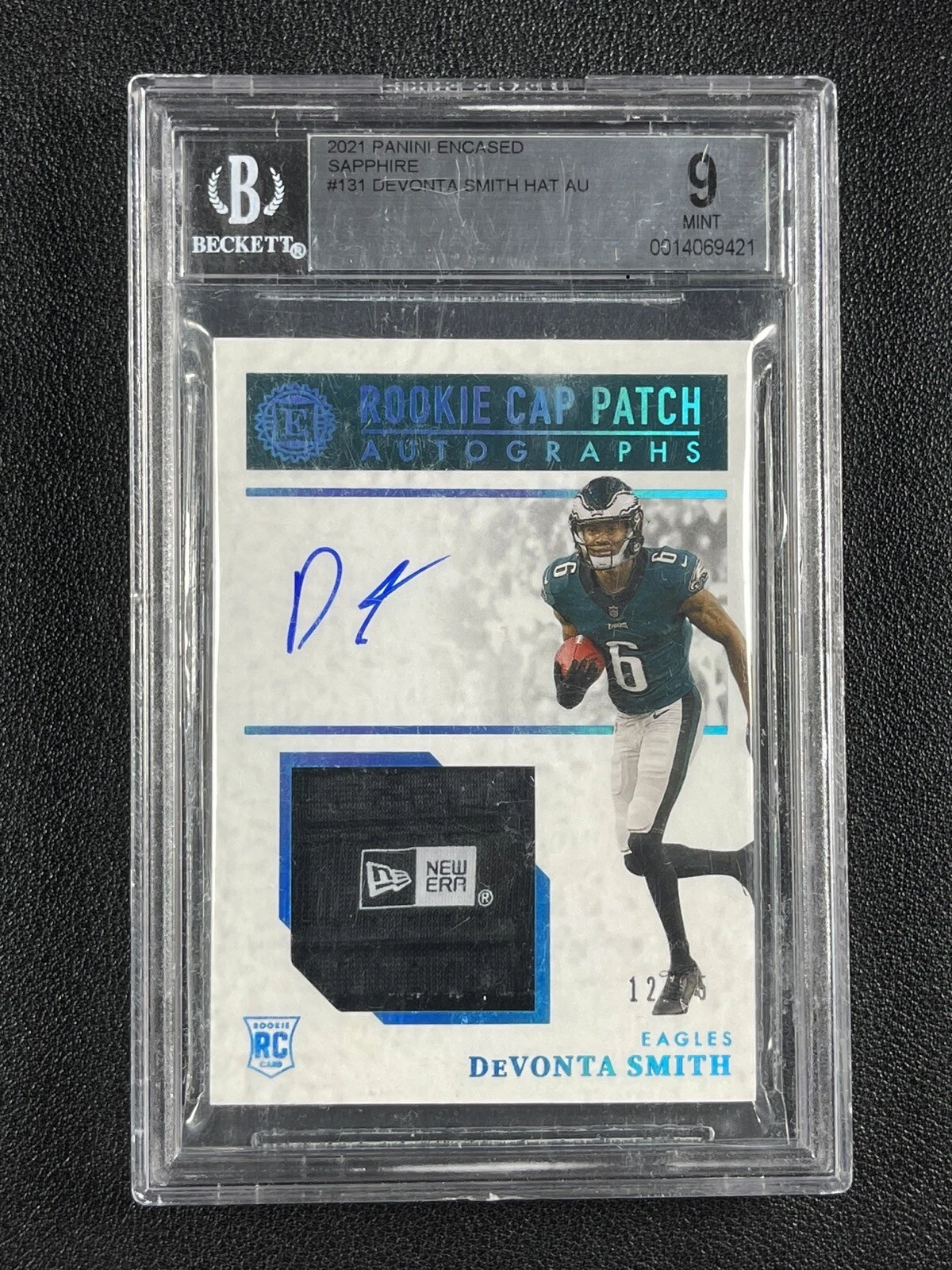 DeVonta Smith Panini Encased #111 Sapphire