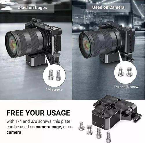 SmallRig Camera Baseplate W/ 15mm Railblock Fr DSLR 15mm Rod Rail Support 1674 - 第 2/8 張圖片