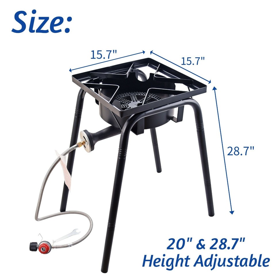 200,000 BTU. Single Burner Propane Stove Propane Burner Outdoor Camping