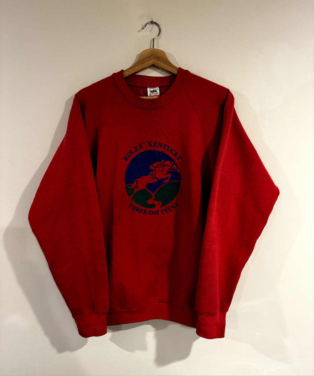 100% Authentic 80s ROLEX Kentucky Derby Crewneck Sweater