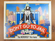 1991 Don't Go To Jail Game - Monopoly - Parker Brothers - 100 Complete - EUC