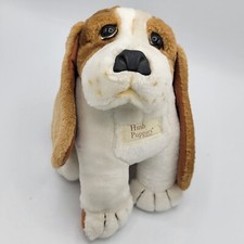 Vtg Hush Puppies Wolverine Plush Stuffed Dog 1980s Realistic Basset Hound 10"