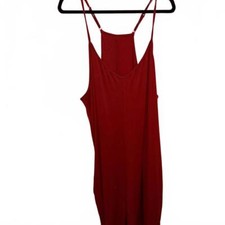 Chic Red Spaghetti Strap Dress