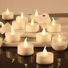 Flameless LED Tealight Candles Votive Candle Battery Operated  Fake Tea Lights