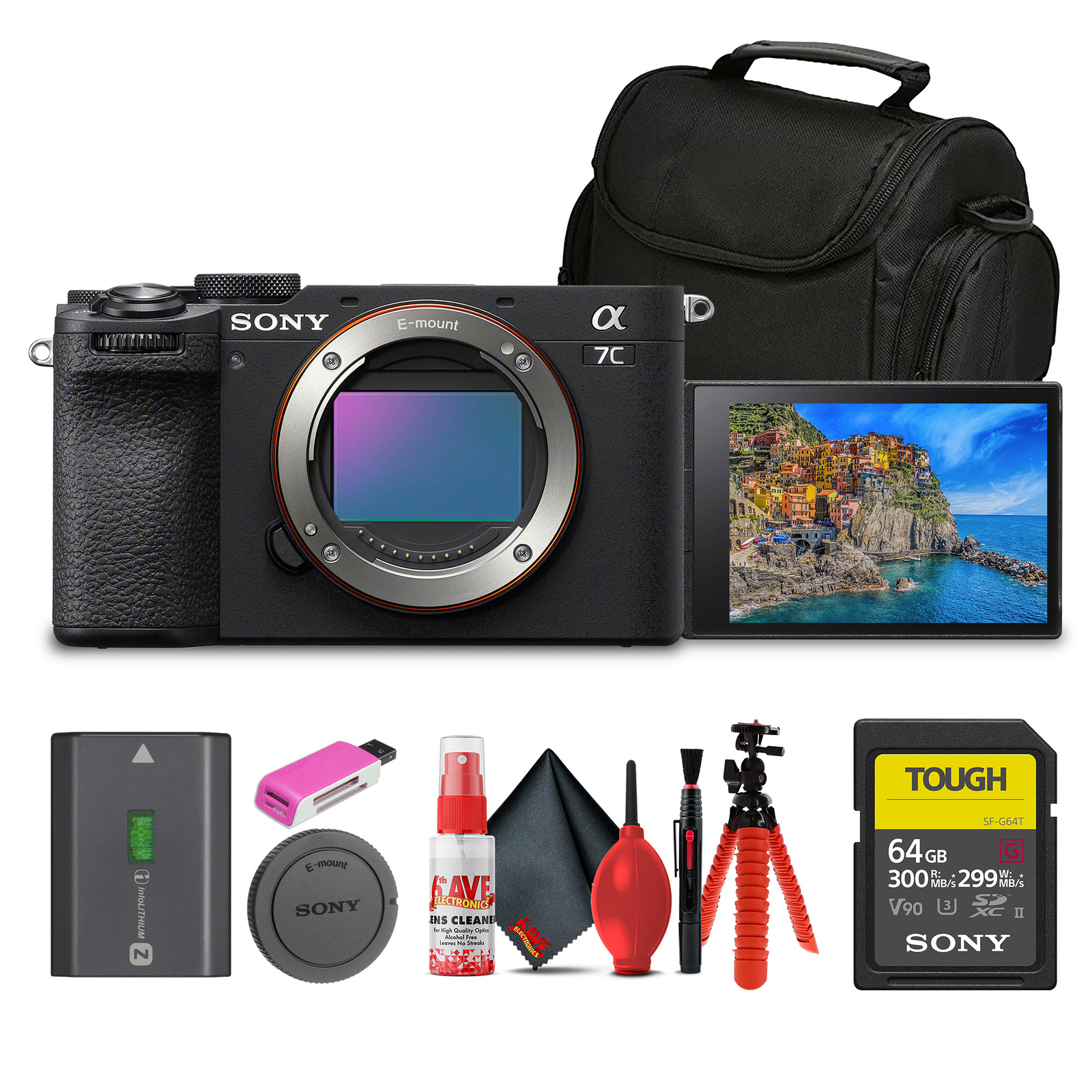 Sony Alpha 7C II Mirrorless Full-Frame Interchangeable Lens Camera (ILCE-7CM2/B)