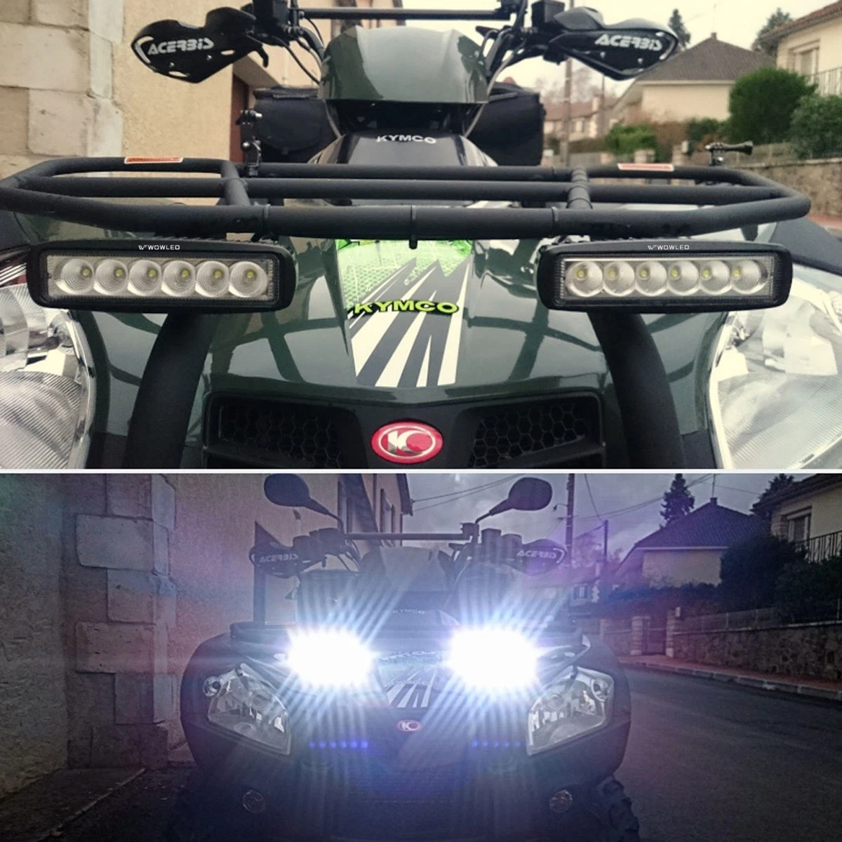 WOW 2 X 18W LED Light Bar Truck Boat ATV UTE Lamp Light Bat 4X4