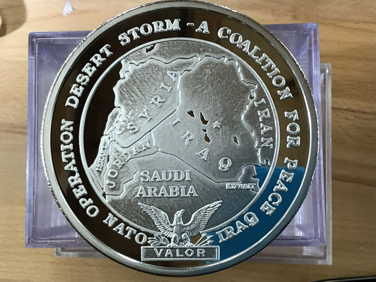 1991 Operation Desert Storm 14.6 Troy Oz .999 Fine Proof Silver