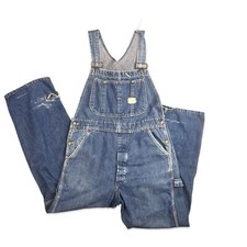 VTG 60s 70s USA WORKWEAR JC PENNEY BIG MAC DENIM DUNGAREES ROCKABILLY 32’ W 29”