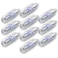 10X Male RCA/Phono to Female F-type/satellite Adapter Connector Converter LOT