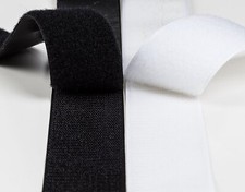 (1&euro;/m) Klettband Selbstklebend 10-25 mm Breit Weis o.Schwarz Industrie Qualit&auml;t